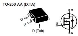 IXTA15P15T, Силовой P-канальный MOSFET-транзистор
